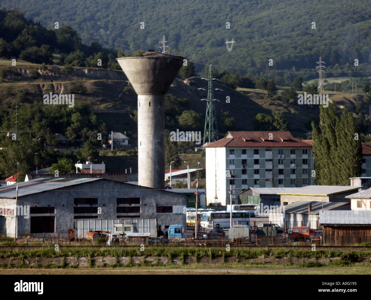 L'industria dal momento comunista ormai chiuso causa recessione in ex paese comunista della Romania Foto Stock