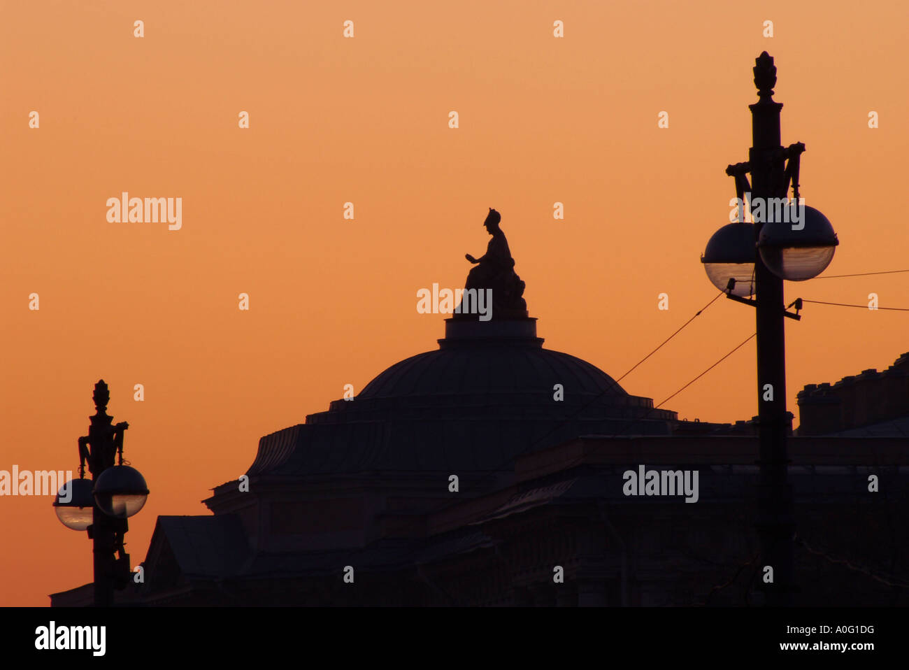 Skyline di San Pietroburgo s centro storico Foto Stock