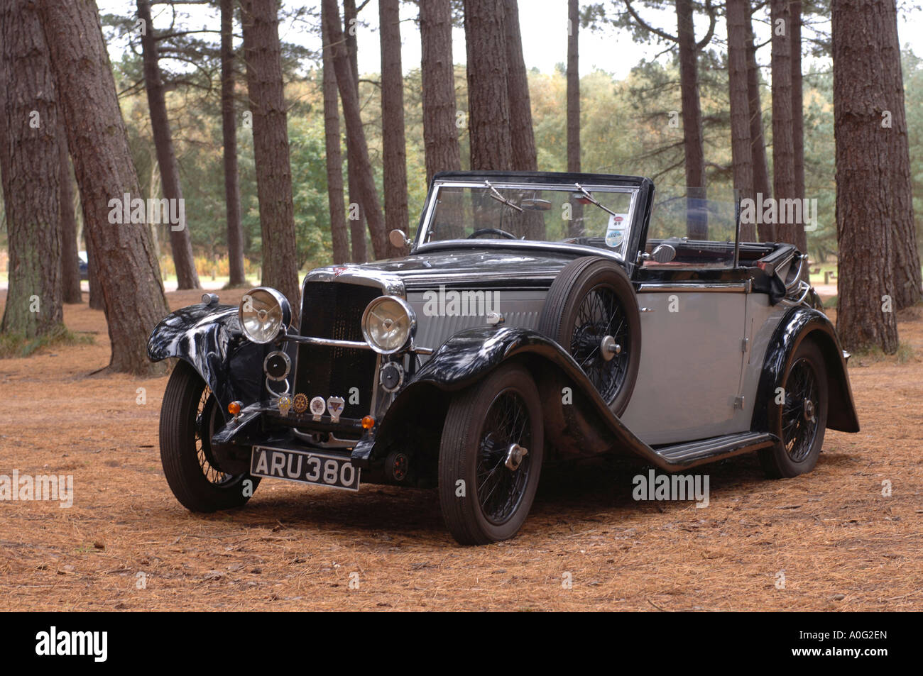 Bella vintage alvis car Foto Stock