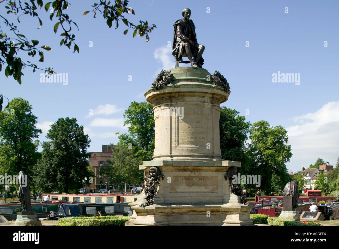 Sir Ronald Gower memorial a Shakespeare Stratford Upon Avon Warwickshire Inghilterra Foto Stock