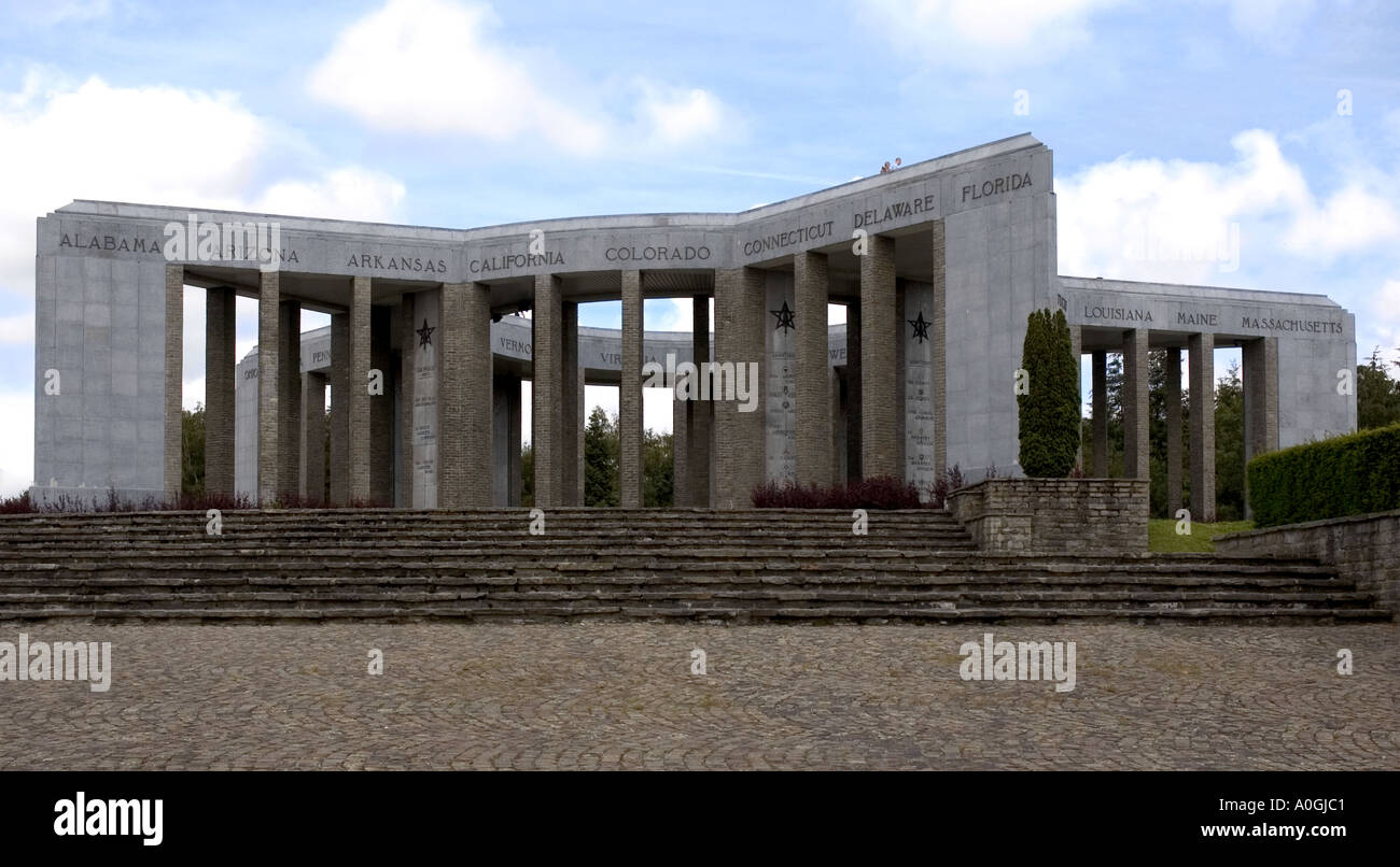 Le forze americane monumento Bastogne Belgio Foto Stock