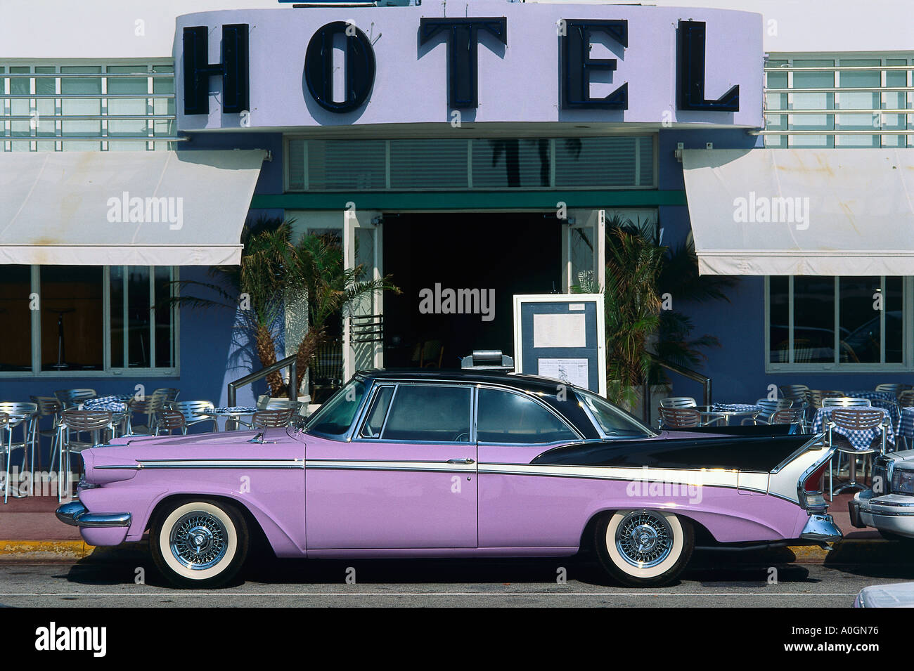 Ocean Drive Miami Beach Foto Stock