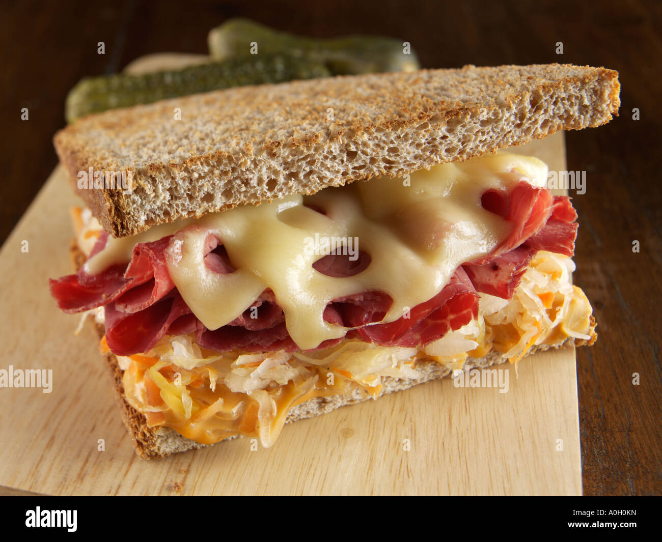 " Corned beef " Ruben sandwich Foto Stock