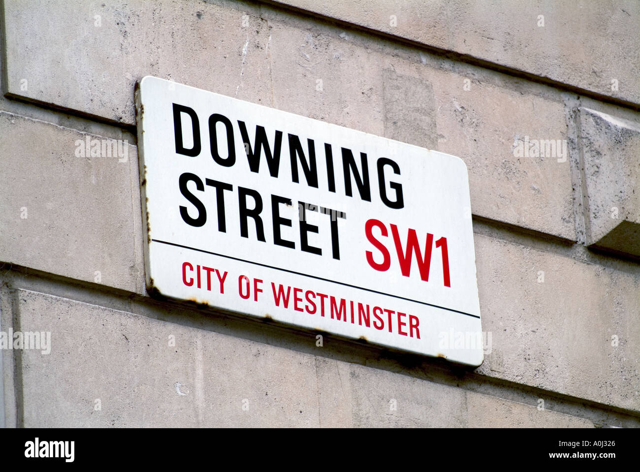 Downing Street Londra Foto Stock