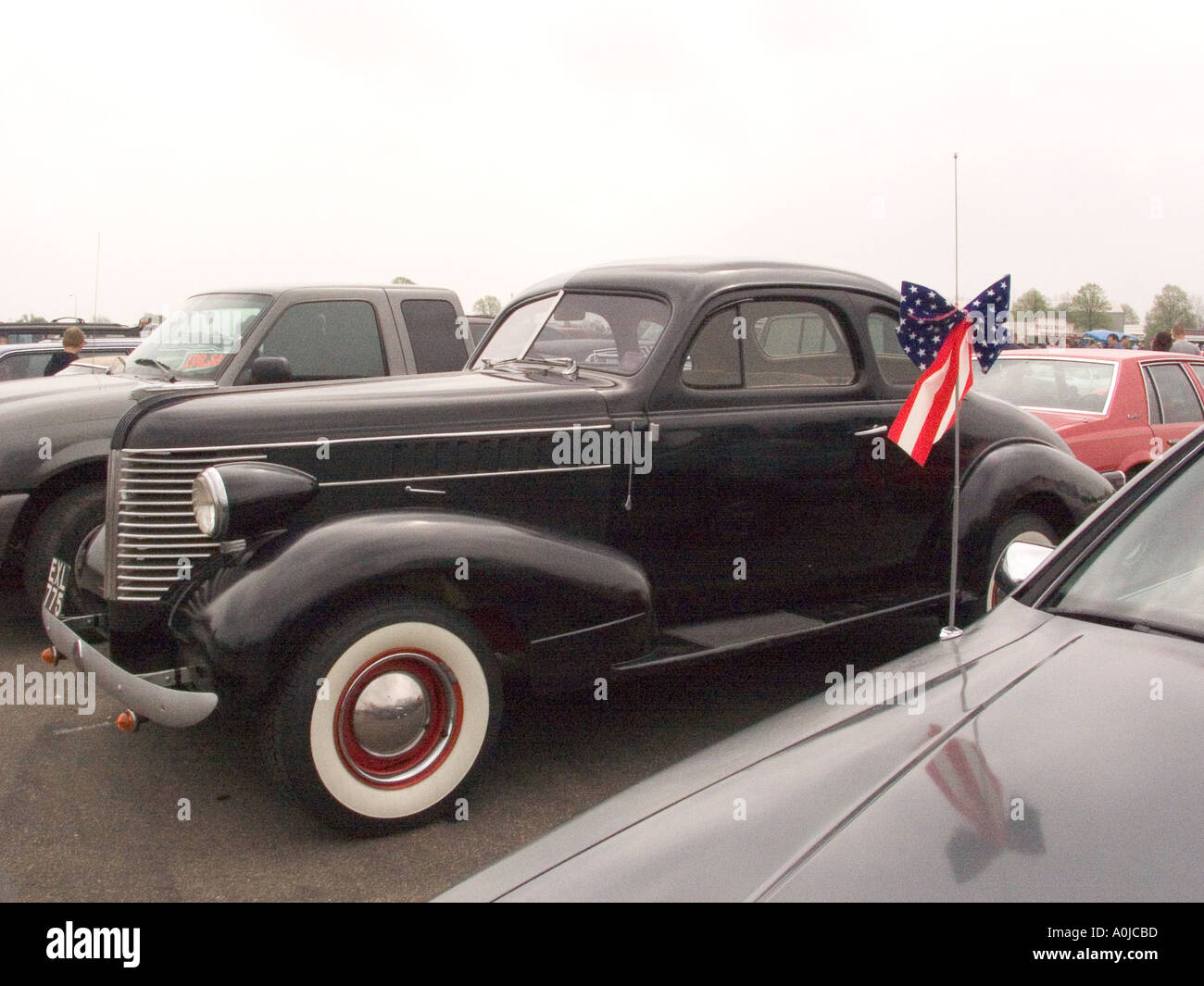 40s Pontiac Americano classico auto presso l'auto show Foto Stock