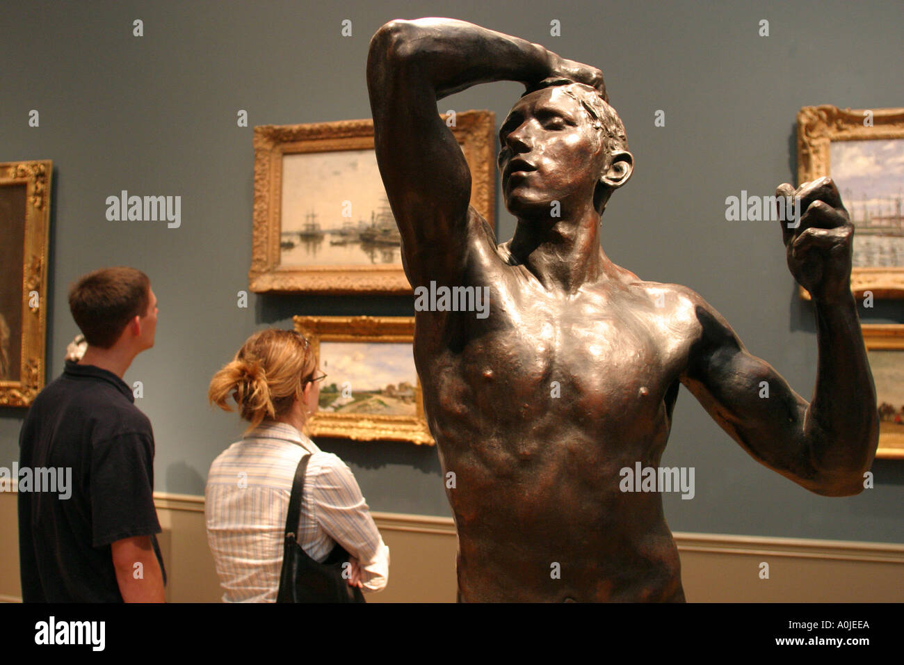 Cleveland Ohio,University Circle,Museum of Art,mostra collezione,vendita prodotti display,promuovere,educazione,storia,dipinti,scultoreo Foto Stock