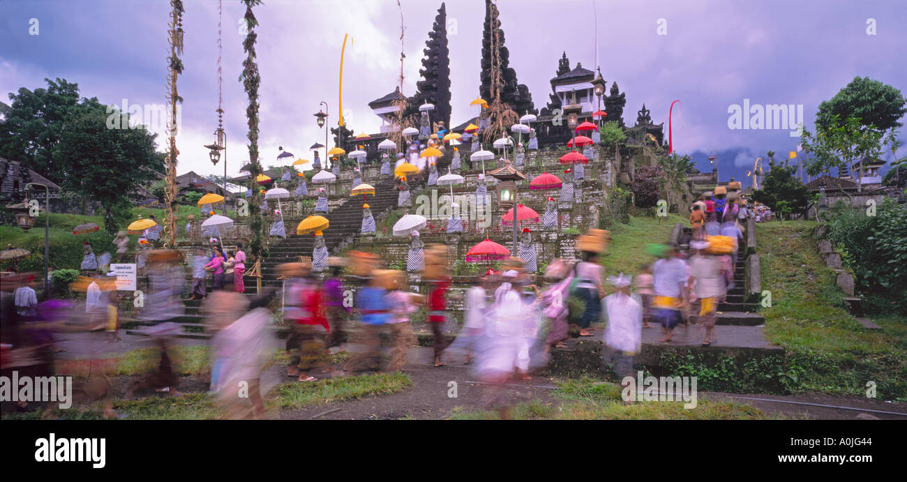 Indonesia Bali Beskih Tempio madre cerimonia Foto Stock