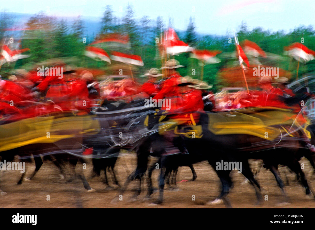 RCMP Musical Ride 13 Foto Stock