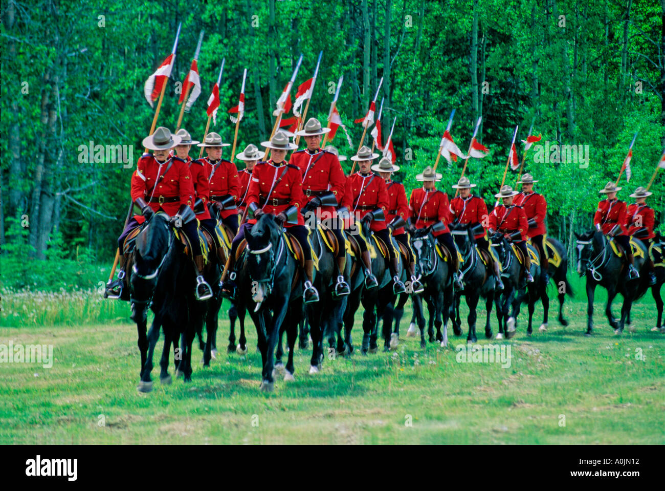 RCMP Musical Ride 9 Foto Stock