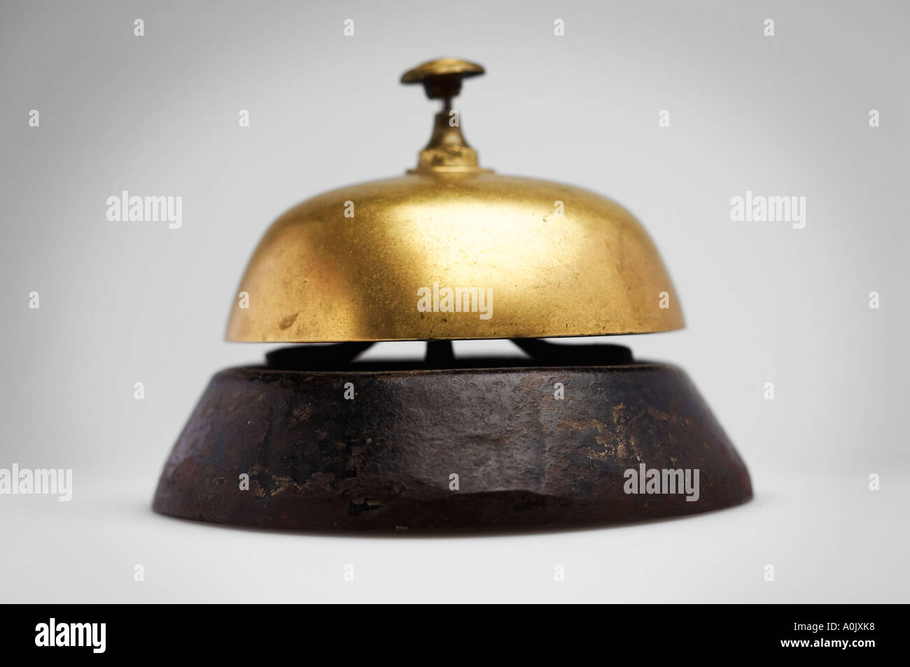 Antique British Servizio Clienti campana a mano Foto Stock