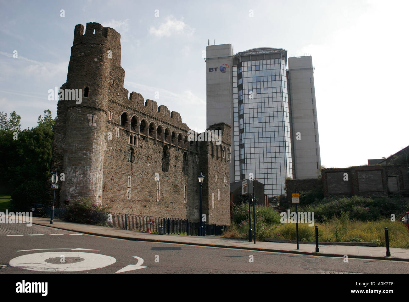 SWANSEA CASTLE, West Glamorgan, South wales, Regno Unito Foto Stock