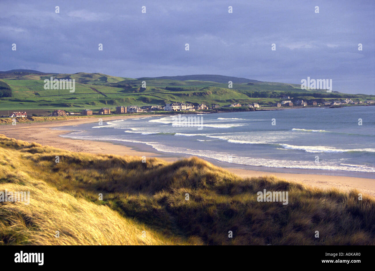 Machrihanish spiaggia, nei pressi di Campbeltown, Kintyre, Argyll and Bute, Scotland, Regno Unito Foto Stock