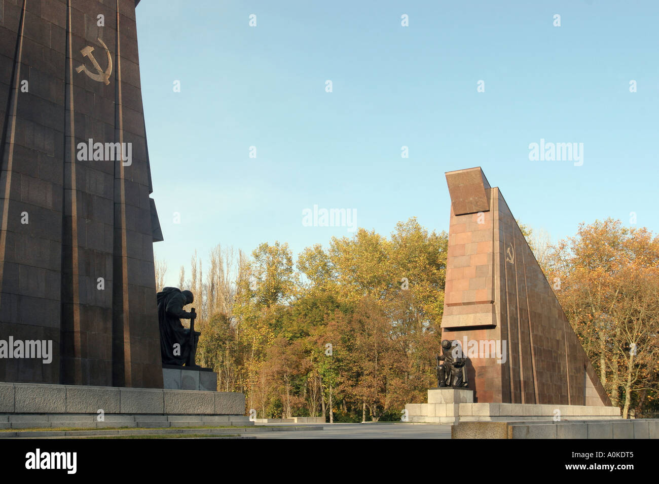 Memoriale Sovietico, Treptower Park, Berlino, Germania Foto Stock