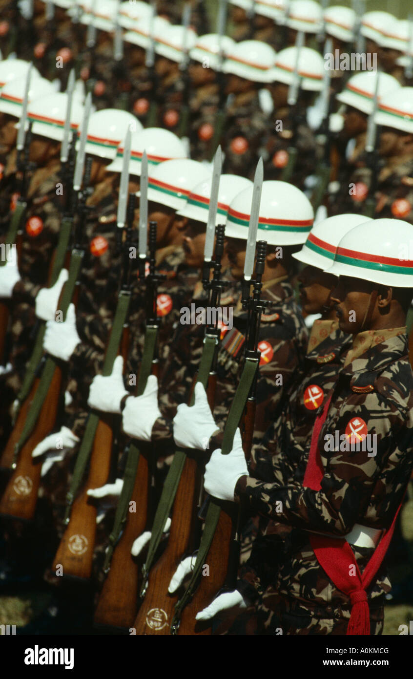 Esercito bengalese parade a Dacca in Bangladesh Foto Stock