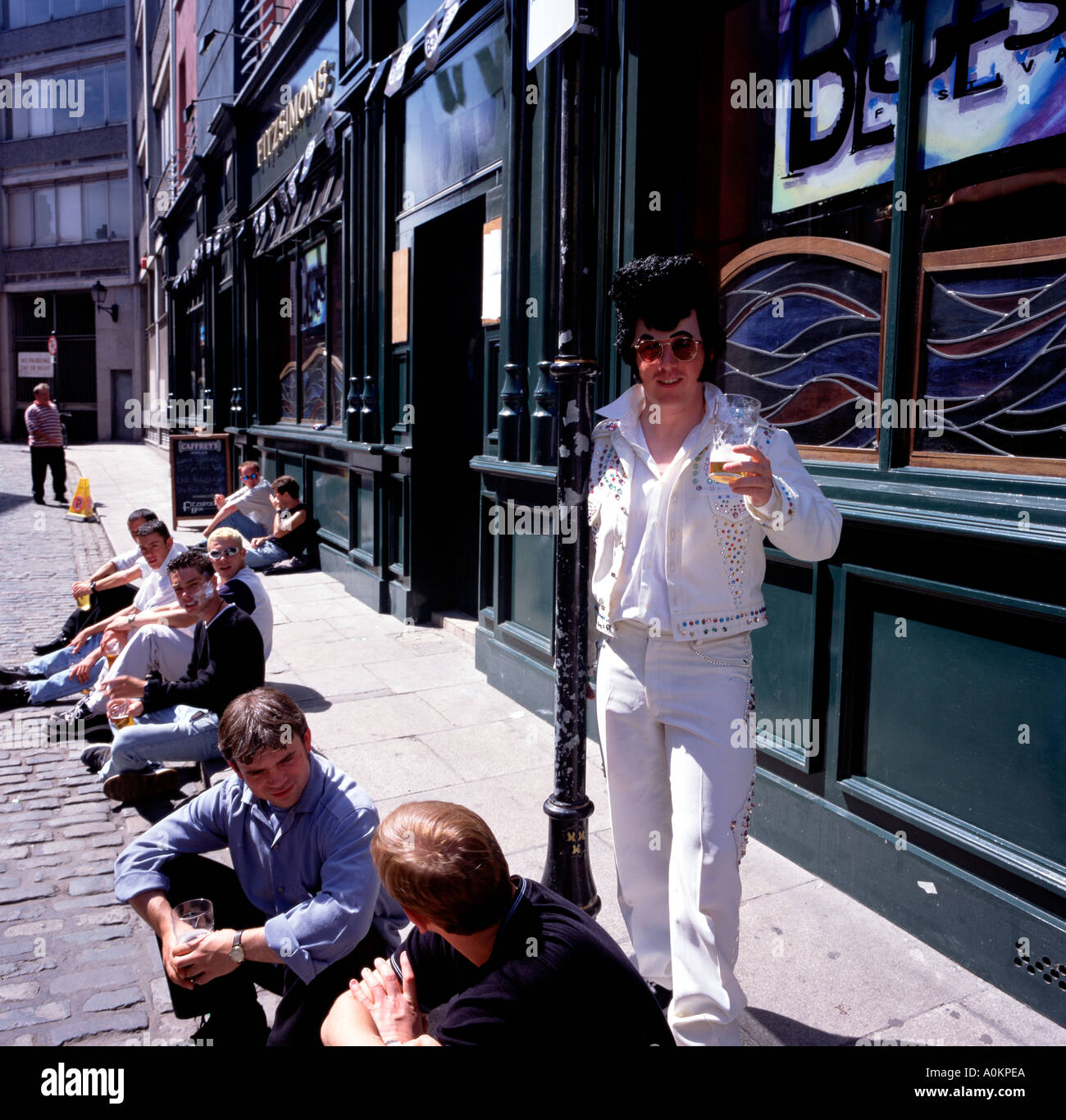 Temple Bar Co Dublino Dublino Irlanda Foto Stock