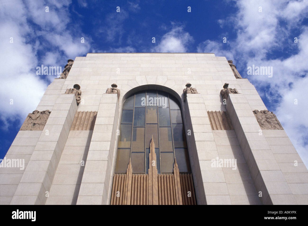 Art Deco Anzac War Memorial in Hyde Park Sydney Foto Stock