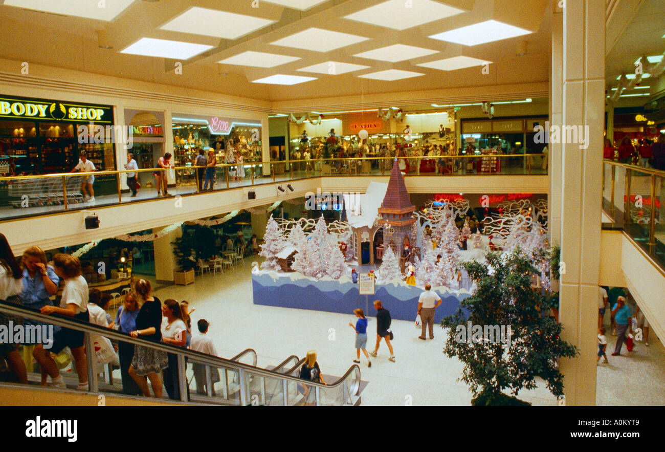 Canberra Australia Shopping Center a Natale Foto Stock