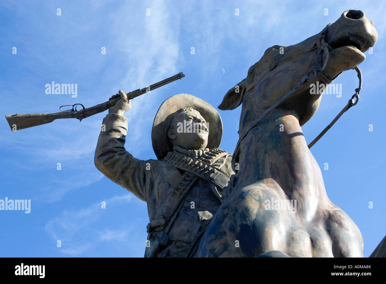 Statua di Francisco Pancho Villa Foto Stock