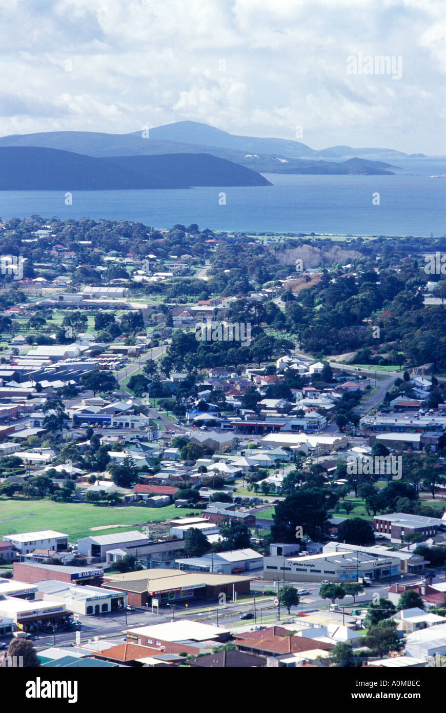 Albany Western Australia la maggior parte sud ovest città in Australia, dal Monte Melville. 2004. Foto Stock