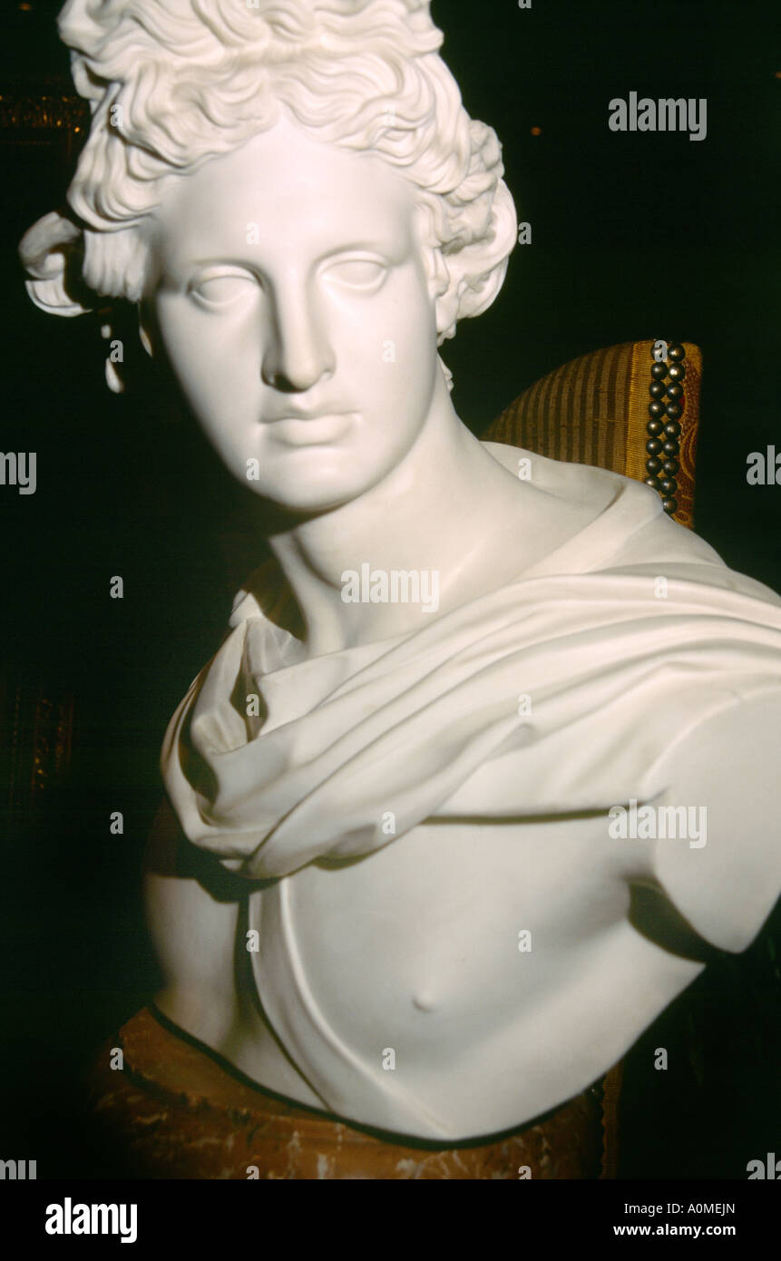Il Libano Busto di romano Apollo dio del sole Foto Stock