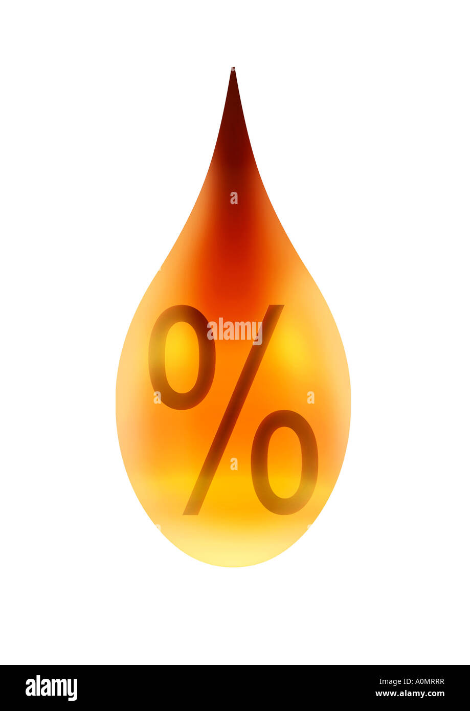 Goccia di olio Öltropfen Foto Stock
