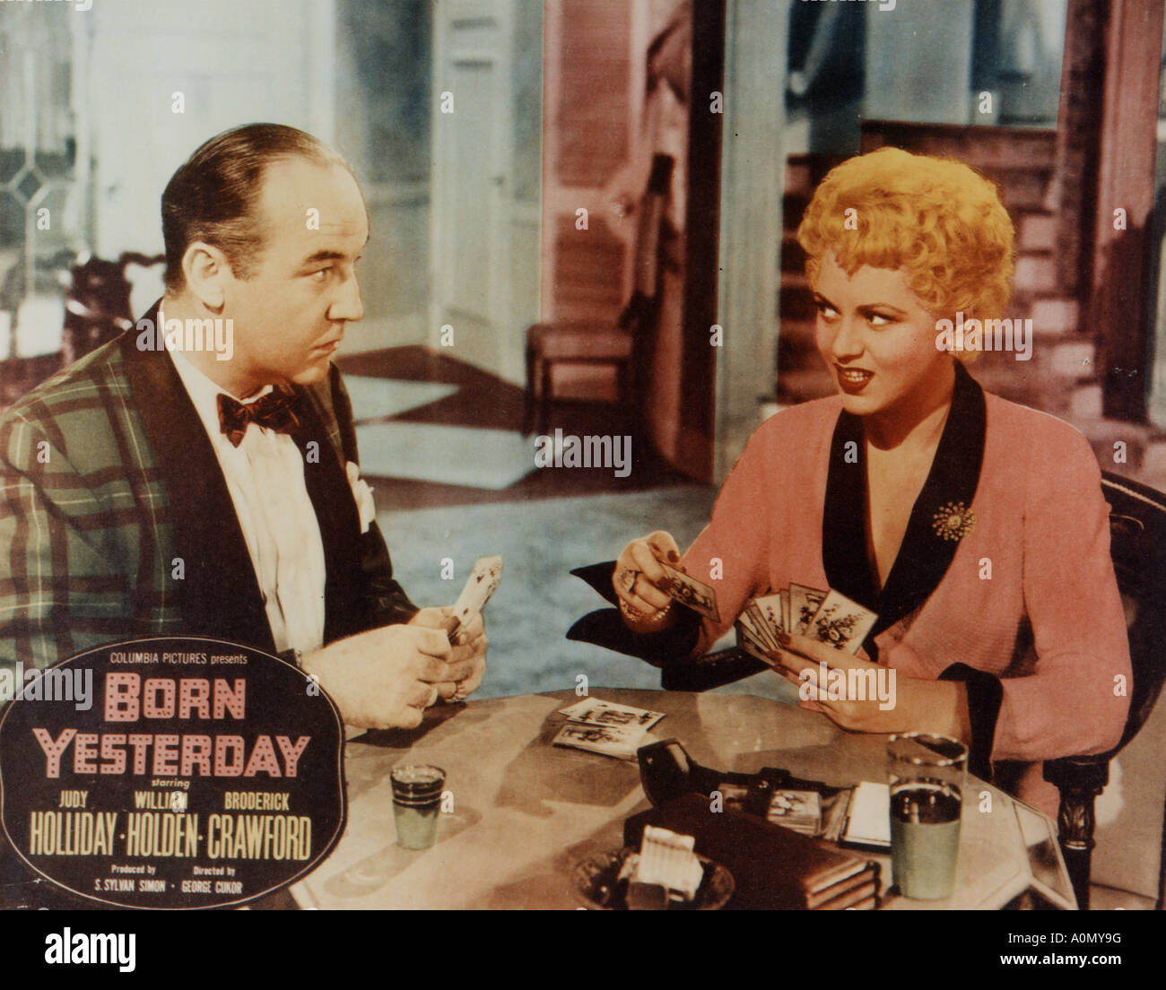 Nato ieri 1950 Columbia film con Broderick Crawford e Judy Holliday Foto Stock