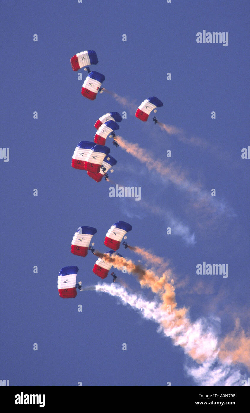 RAF Falchi paracadute Team Display Coventry Airshow Aeroporto Foto Stock