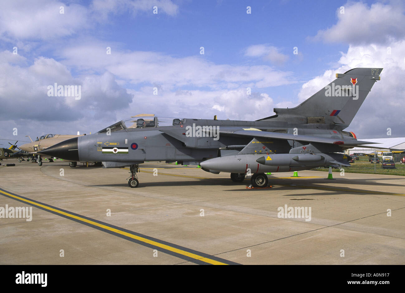 Panavia Tornado GR4 Swing Wing jet fighter Bomber RAF Fairford Airshow RIAT Foto Stock