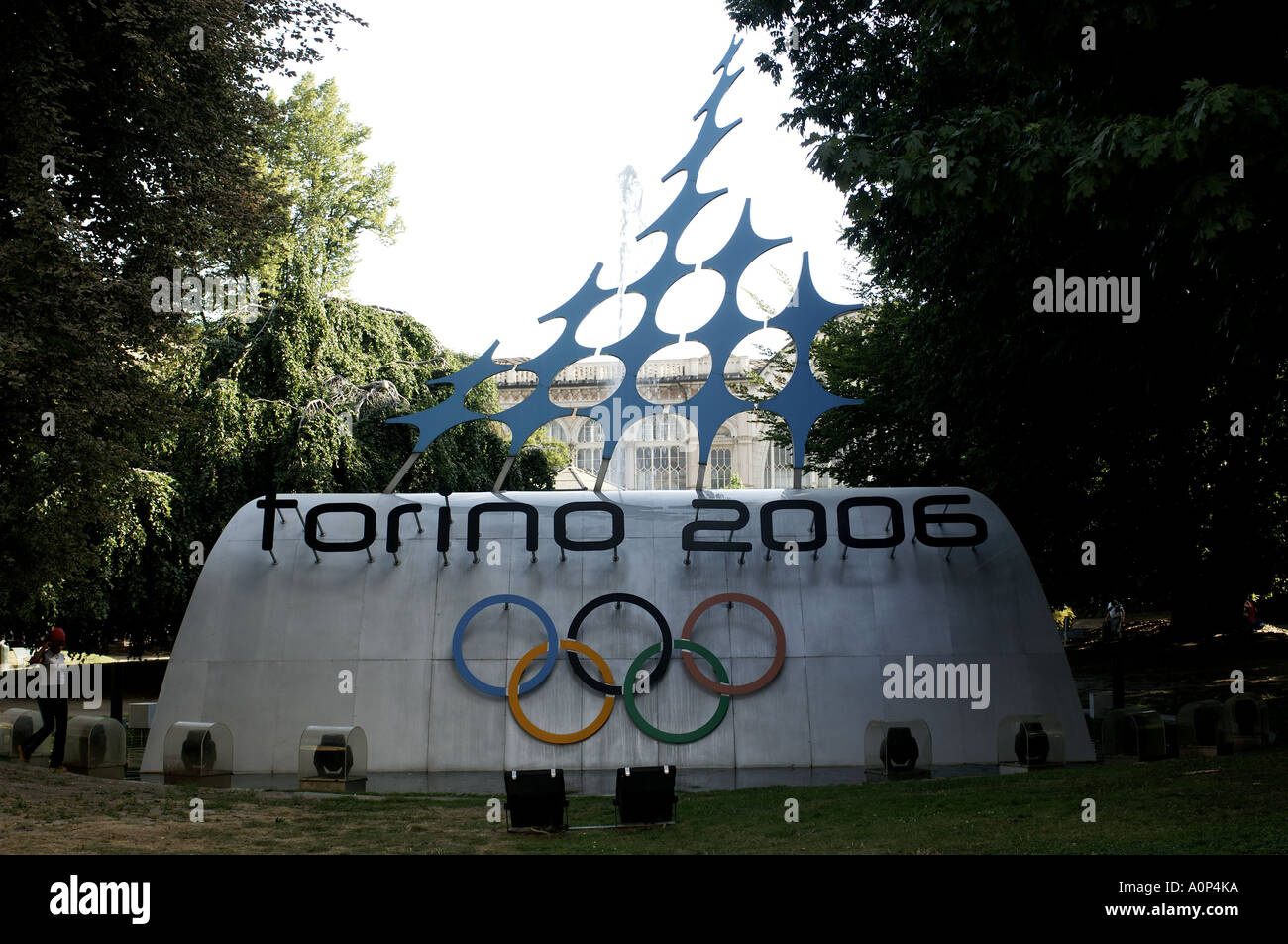 Torino il monumento costruito per le Olimpiadi invernali del 2006 Foto Stock