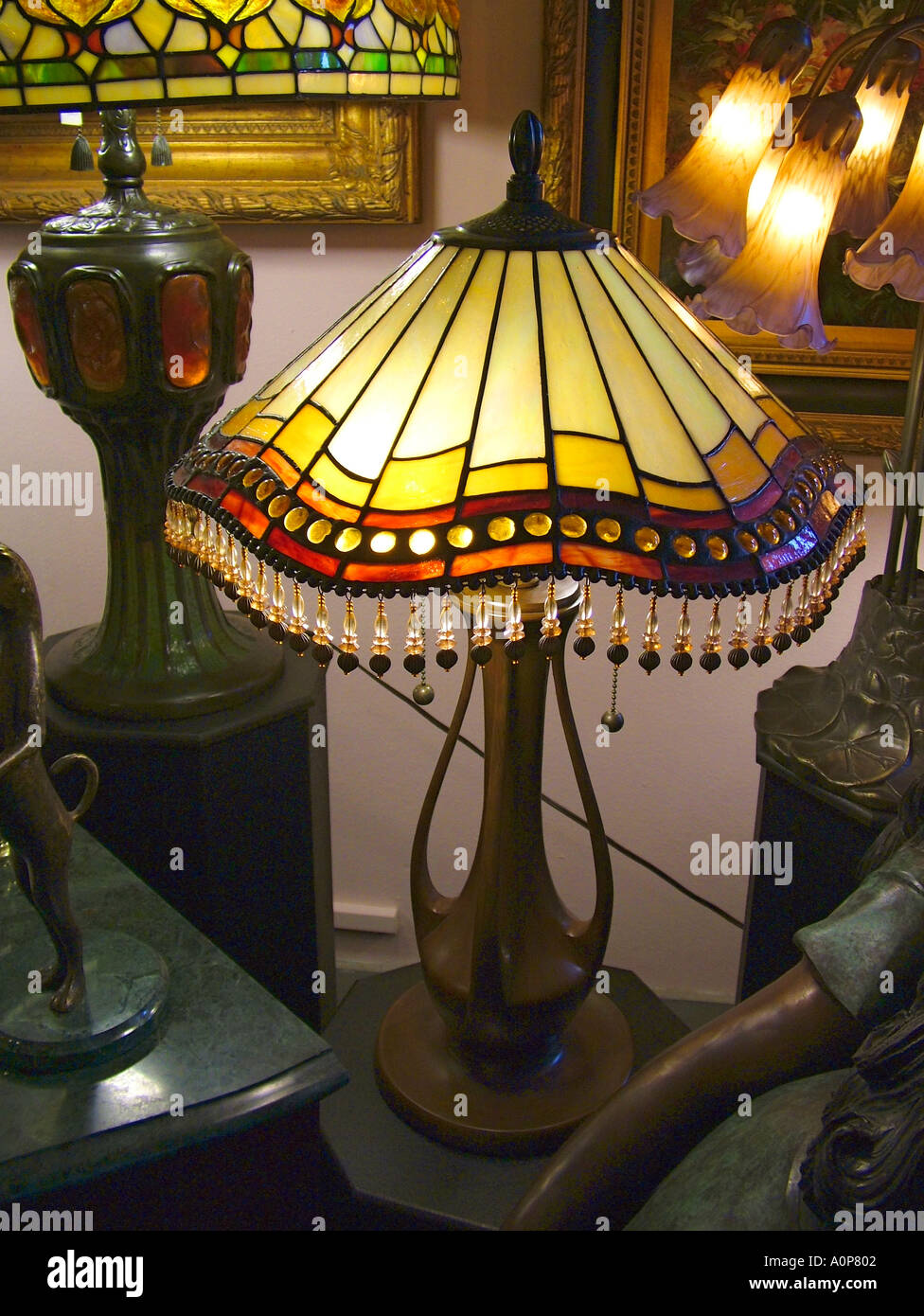 Le lampade Tiffany a New Orleans USA Foto Stock