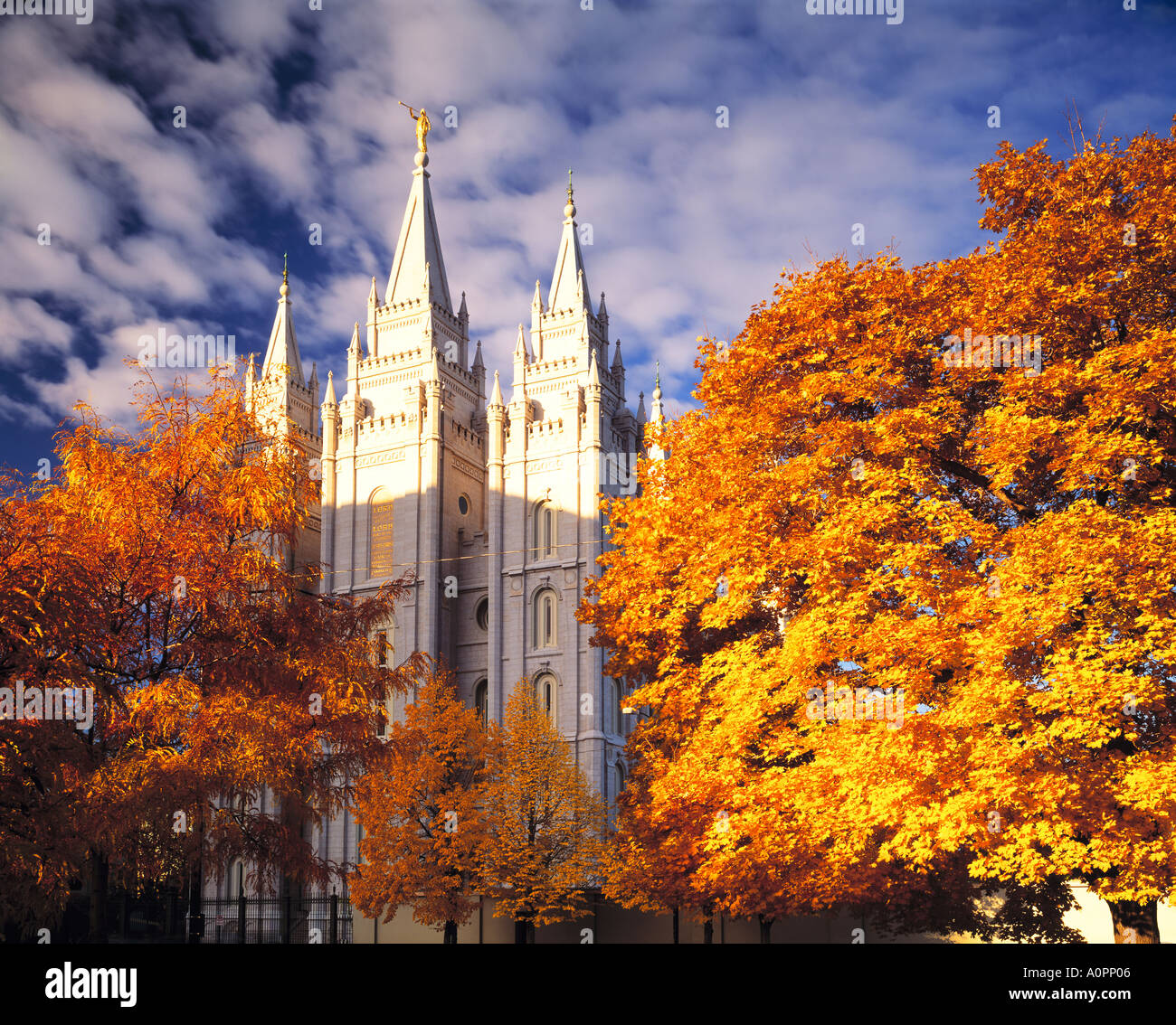 Salt Lake City LDS Tempio di Salt Lake City, Utah Foto Stock