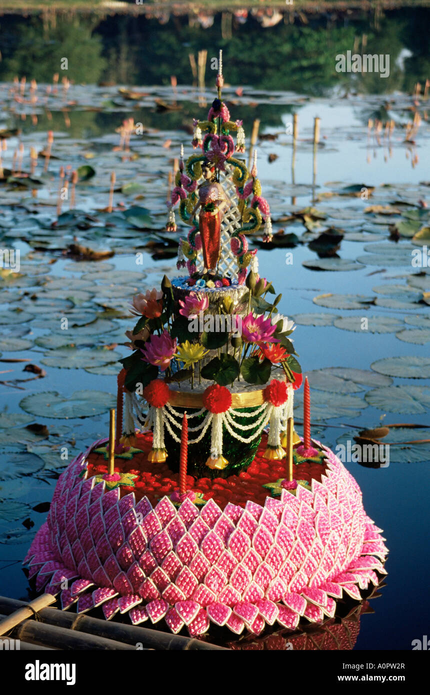 Loy Kratong Sukhothai Thailandia Asia del sud-est asiatico Foto Stock