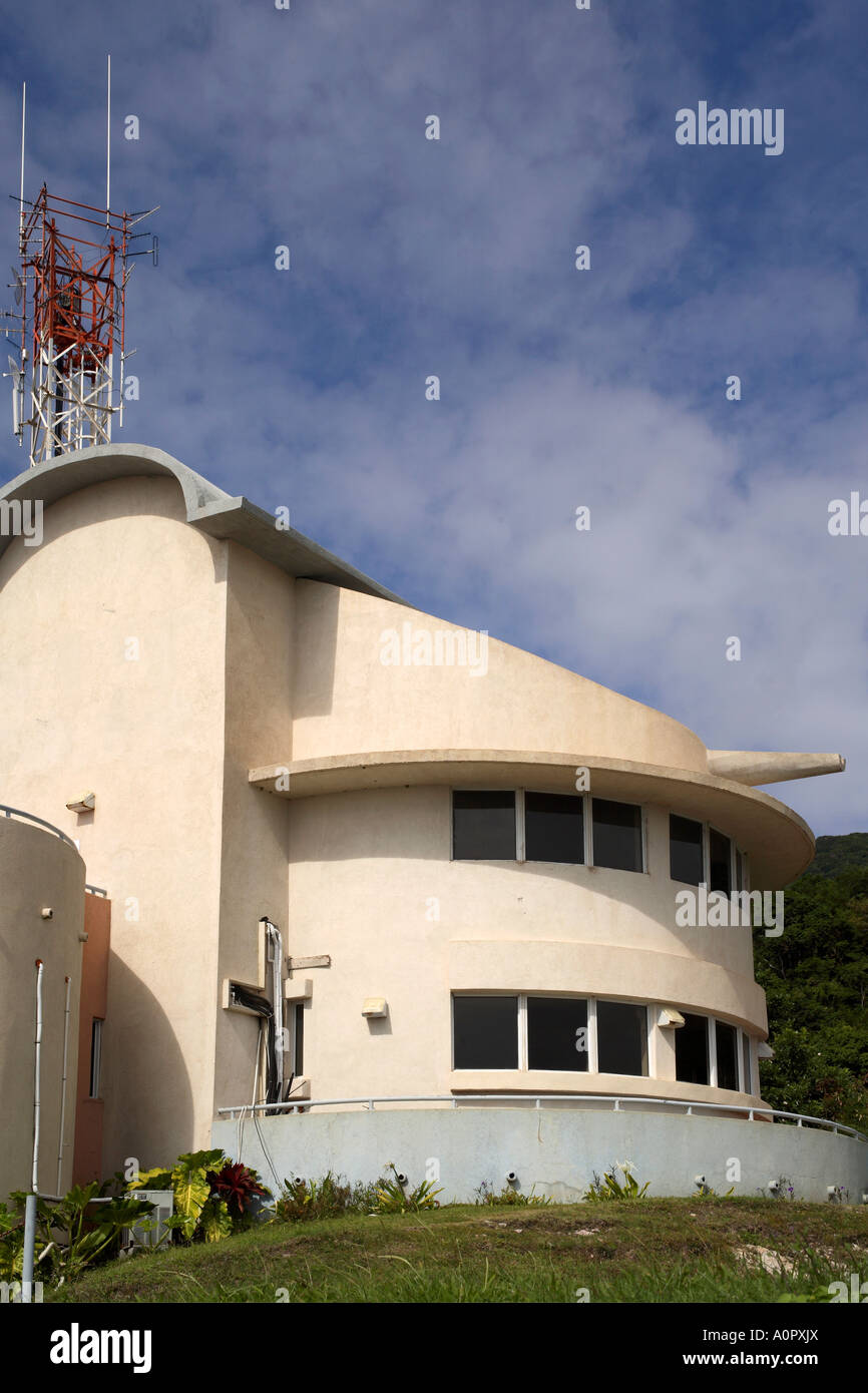 Osservatorio del vulcano Montserrat Leeward Islands West Indies Caraibi America Centrale Foto Stock