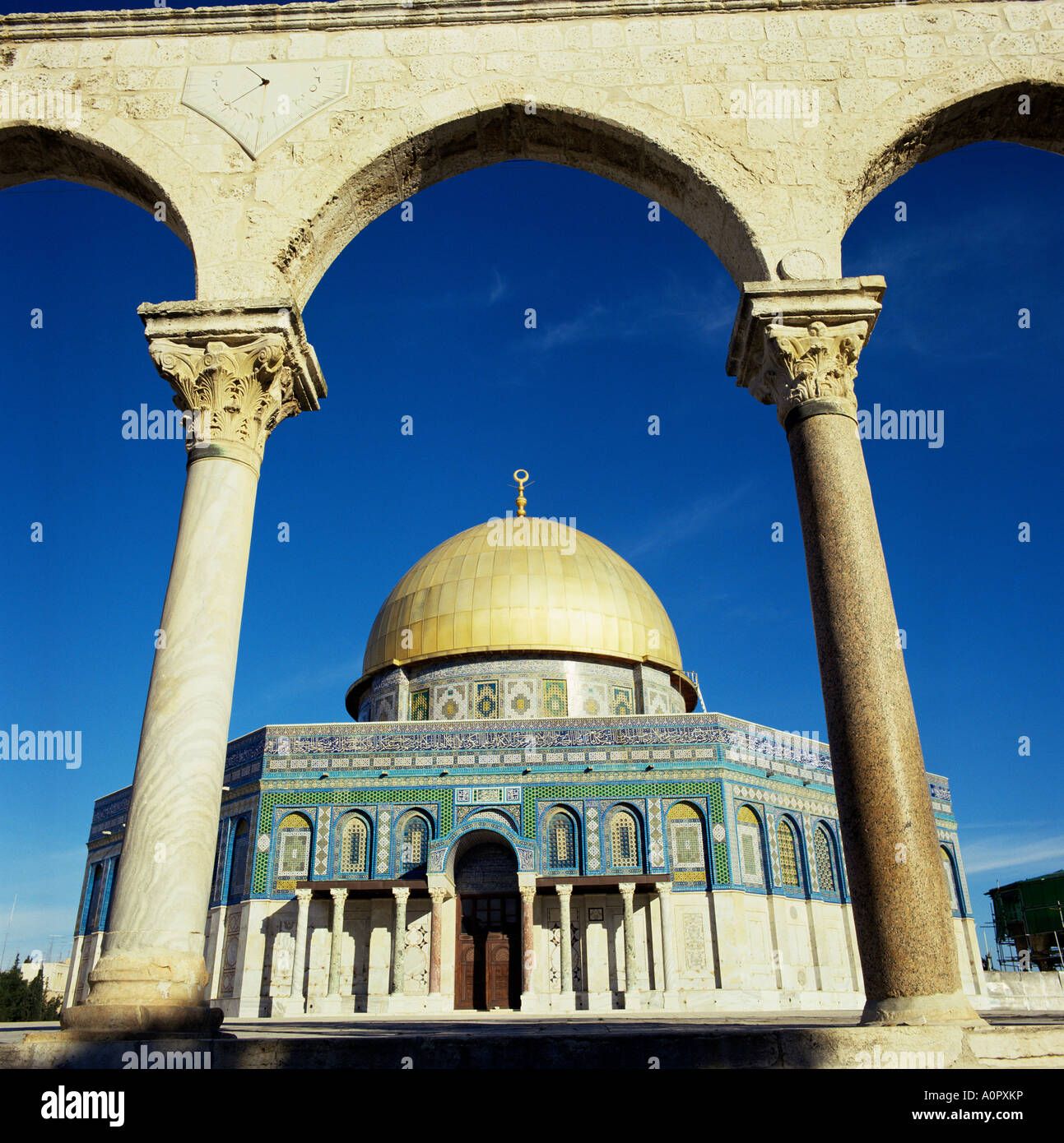 Cupola della roccia di Gerusalemme Israele Medio Oriente Foto Stock