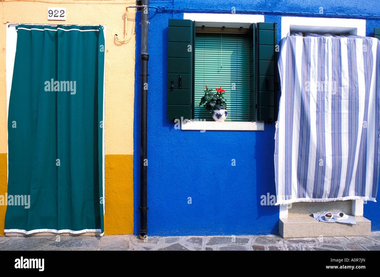 Burano Venezia Veneto Italia Europa Foto Stock