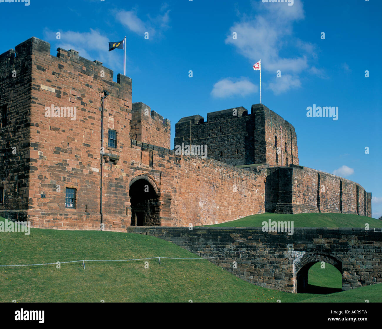 Carlisle Castle Carlisle Cumbria Inghilterra REGNO UNITO Foto Stock