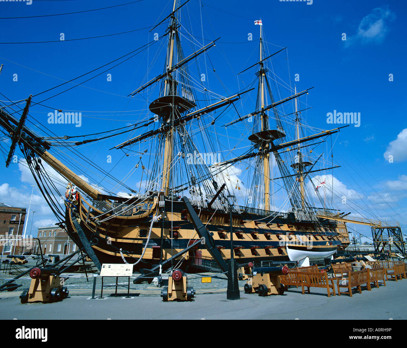 HMS Victory museo Navale Reale Foto Stock