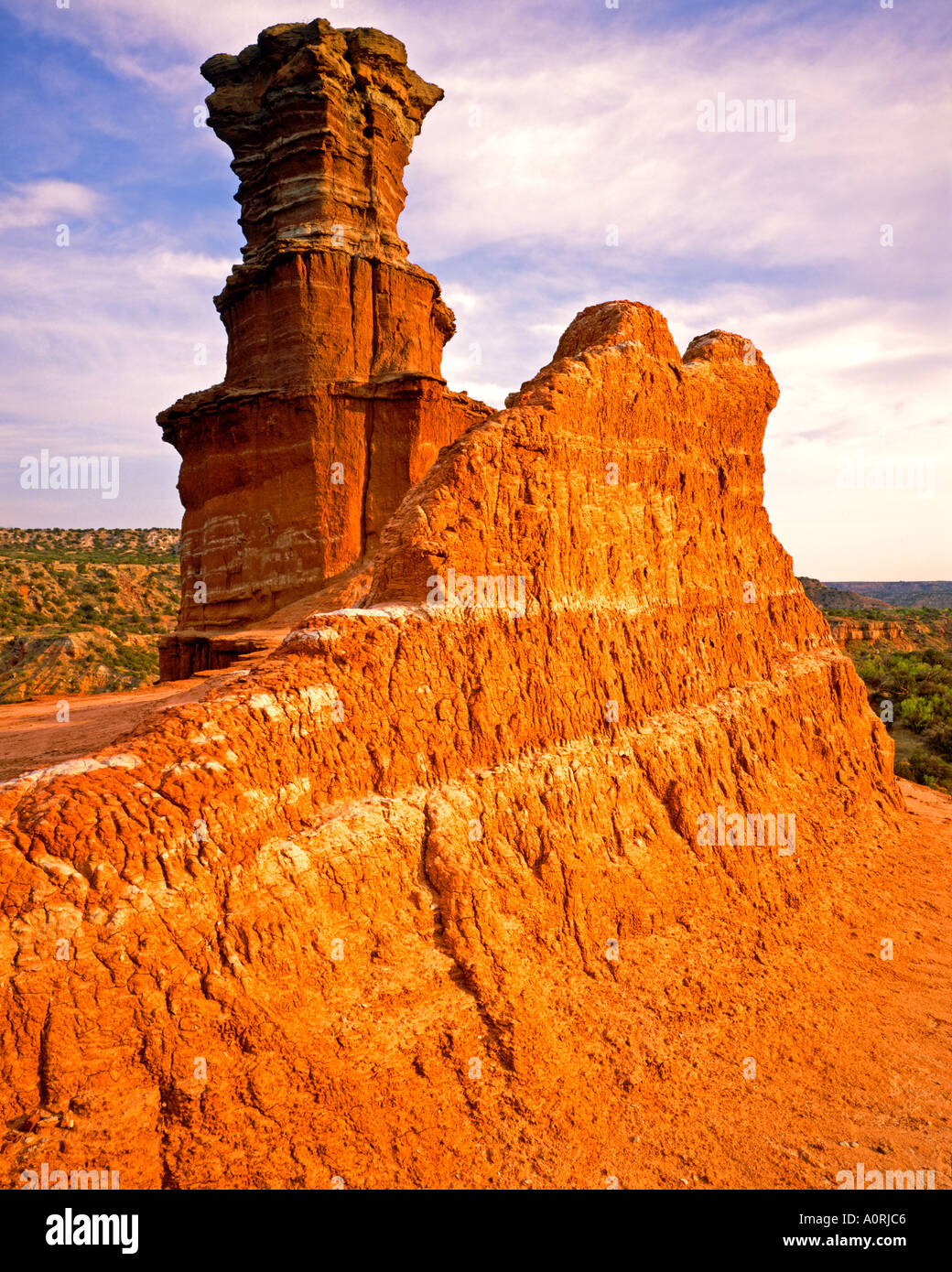 Il Lighthouse Palo Duro Canyon State Park Texas Foto Stock