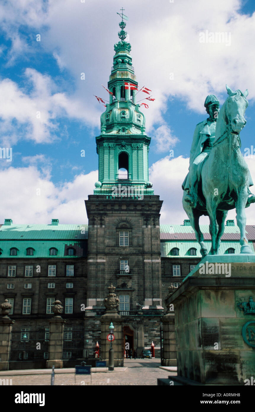 Castello Christansborg / Schloss Christiansborg Foto Stock