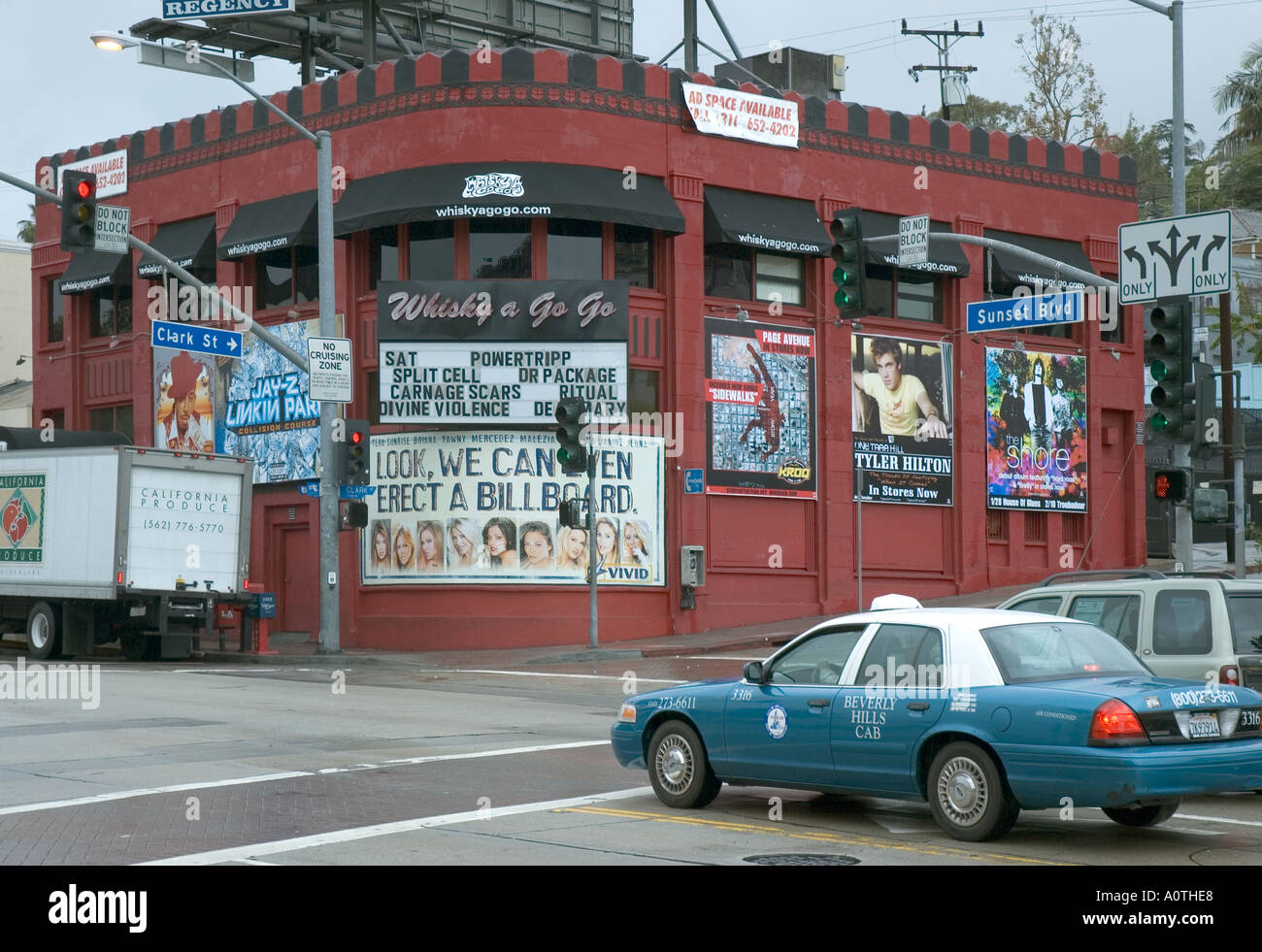Il Whiskey A Go Go music venue su Sunset Boulevard in West Hollywood Foto Stock