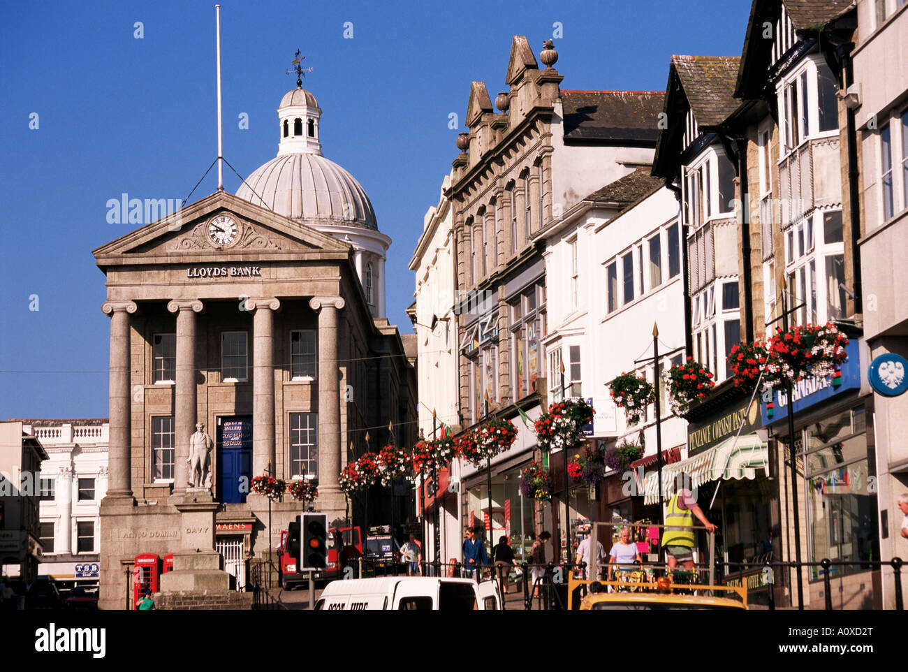 Casa mercato risalente al 1838 ebreo di mercato Street Penzance Cornwall Inghilterra Regno Unito Europa Foto Stock