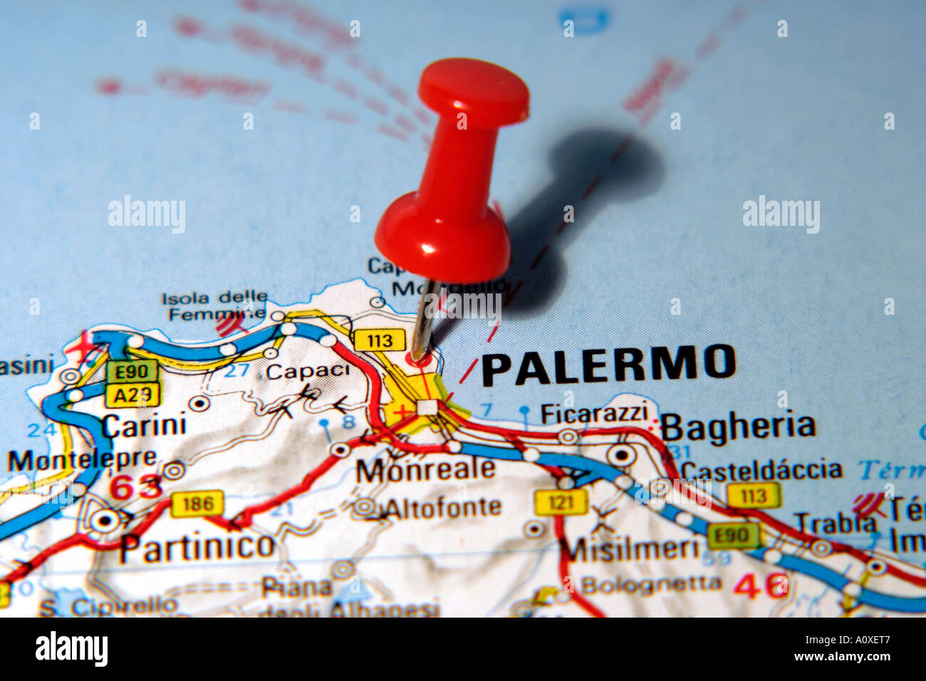 Palermo map immagini e fotografie stock ad alta risoluzione - Alamy