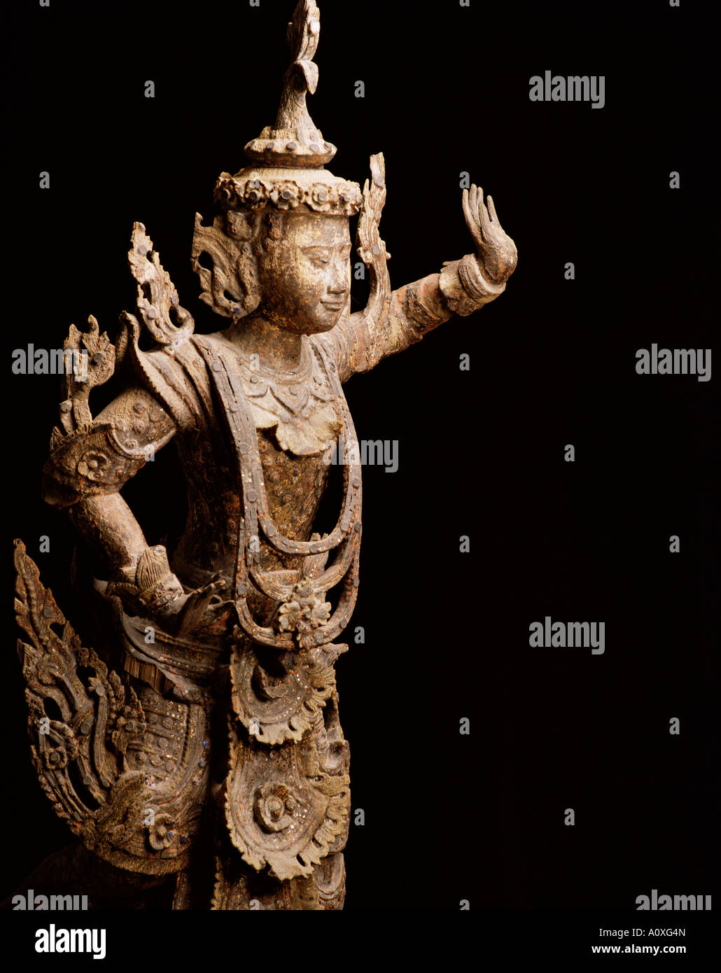 La figura di un Deva Mandalay periodo MYANMAR Birmania Asia Foto Stock
