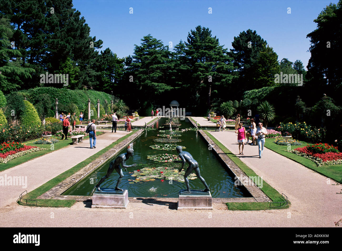 Compton Acres giardino italiano Bournemouth Dorset England Regno Unito Europa Foto Stock