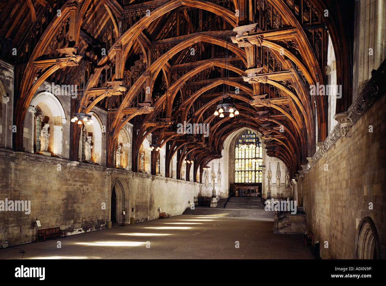 Westminster Hall Westminster UNESCO World Heritage Site Londra Inghilterra Regno Unito Europa Foto Stock