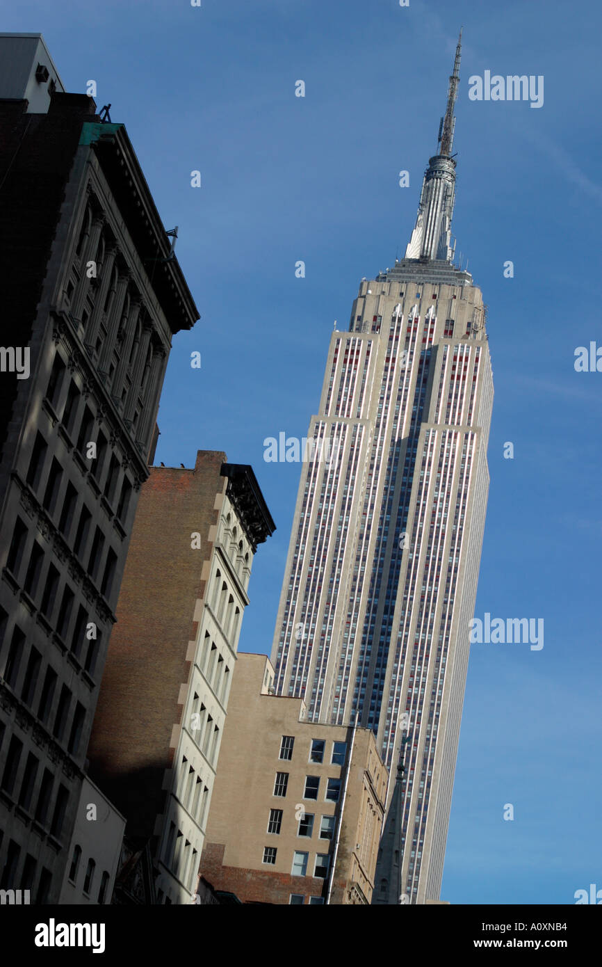 Empire State Building di New York New York Foto Stock