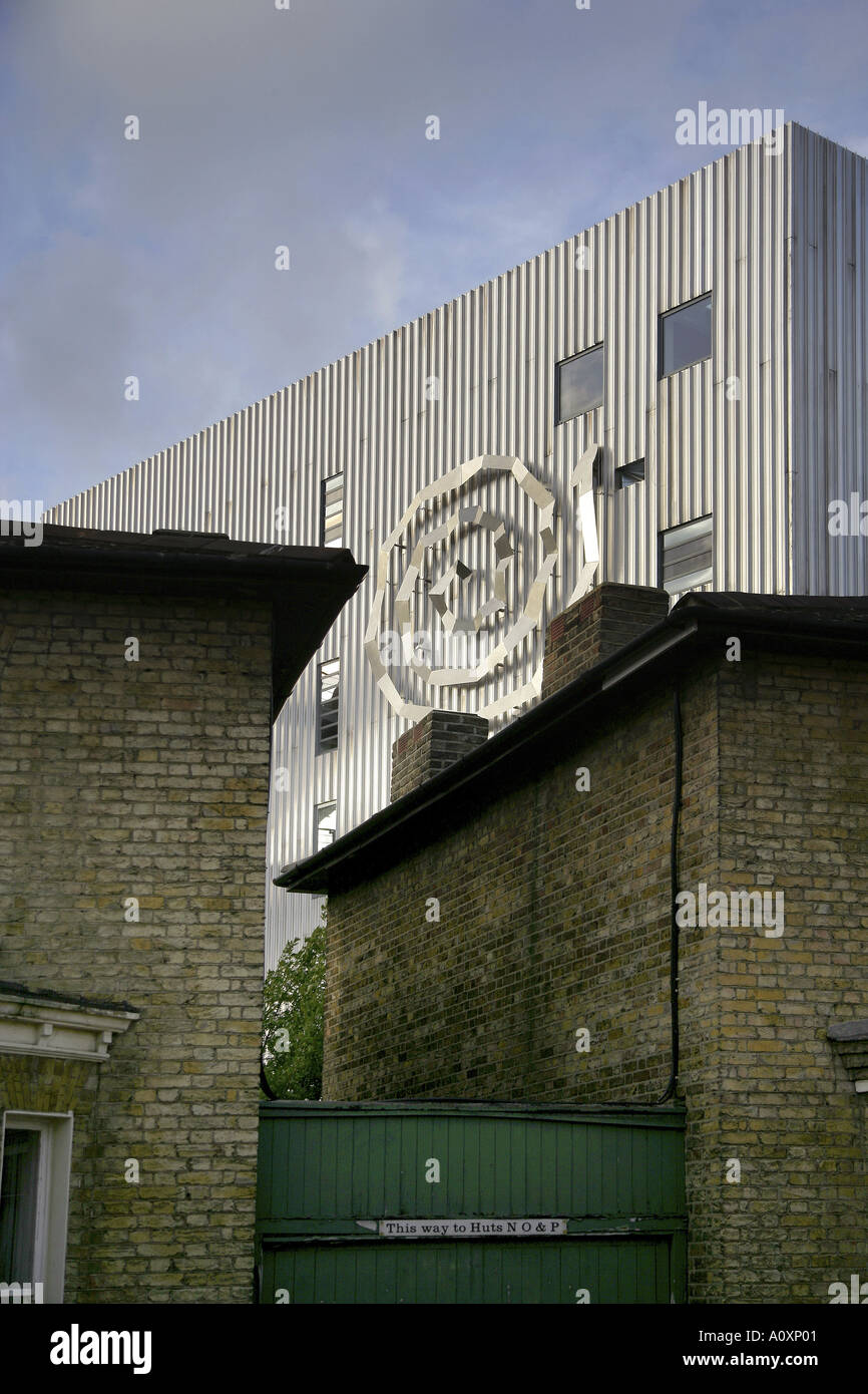 Ben Pimlott Edificio, orafi School of Art di New Cross, Londra, 2005. Particolare della facciata sud. Foto Stock