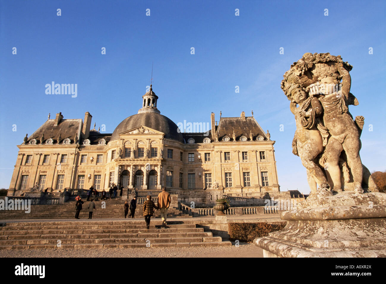 Chateau de Vaux le Vicomte Ile de France Francia Europa Foto Stock