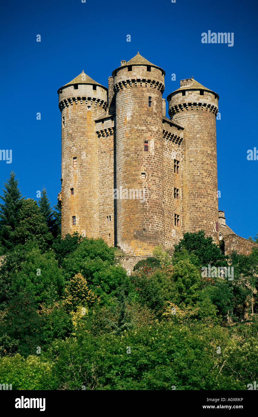Chateau di Tournemire Cantal Auvergne Francia Europa Foto Stock