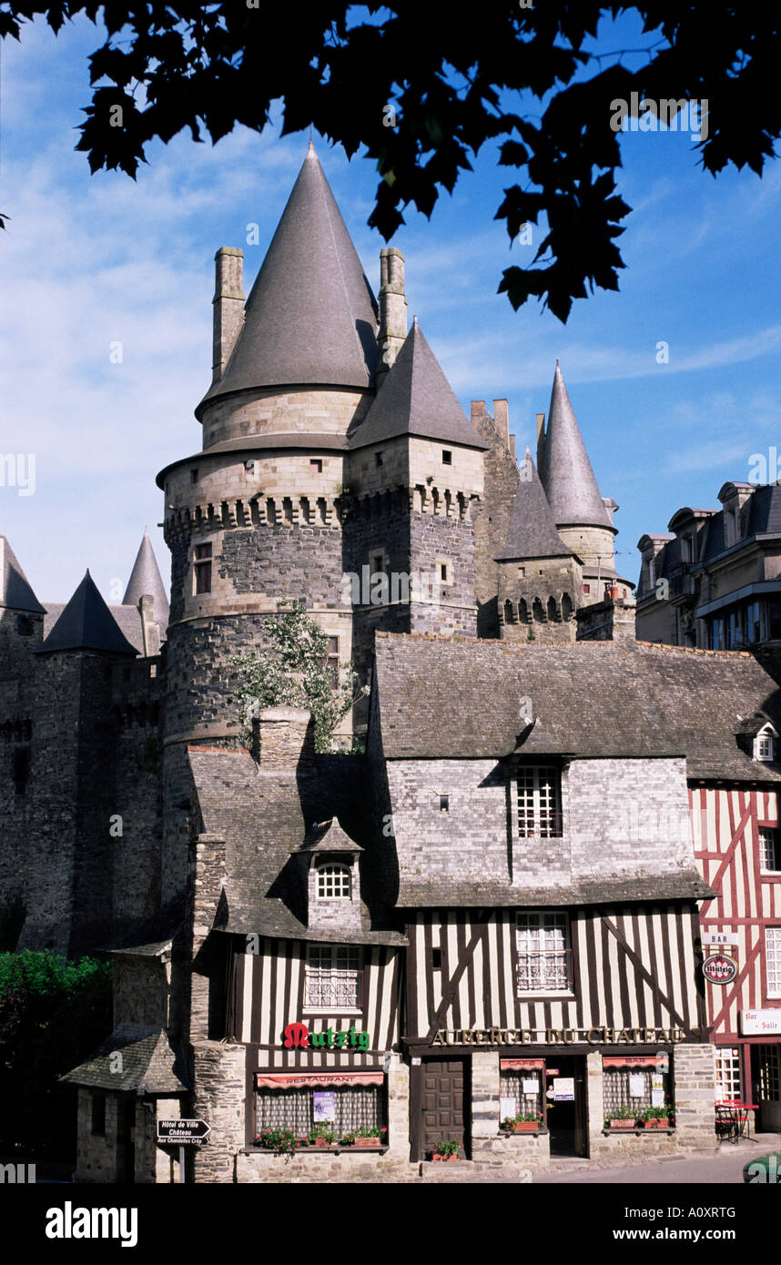 Vitre Ille et Vilaine Bretagna Francia Europa Foto Stock